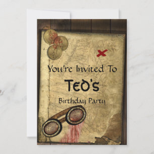 Invitación Mapa pirata