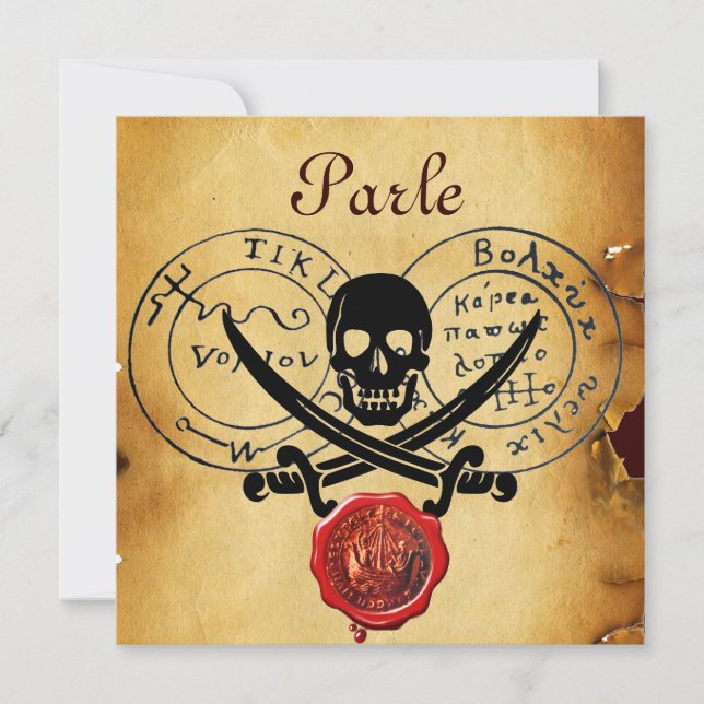 INVITACIÓN MAPAS DE TESORERÍA PIRATAS, TORNILLOS Y TORNILLOS  (Anverso)
