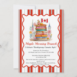 Invitación Maple Morning Brunch | Panqueque Dollhouse de 3 di