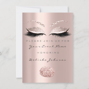 Invitación Maquillaje de Beso Dulce 16º cumpleaños Ducha de n