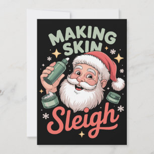 Invitación Maquillaje de Santa Claus de Navidad para Artista 