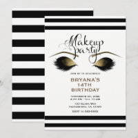 Maquillaje Glam Gold Pestañas Belleza Fiesta Perso