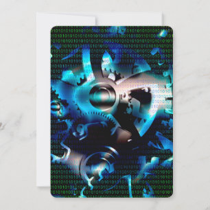 Invitación Máquina de código binario