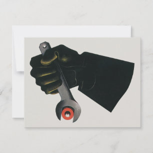 Invitación Máquina de fábrica de manufactura de negocios anti