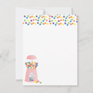 Invitación Máquina Gumball