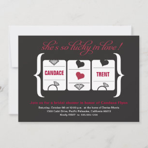 Invitación Máquina tragamonedas Ducha de novia