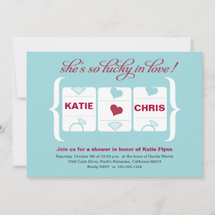 Invitación Máquina tragamonedas Ducha de novia