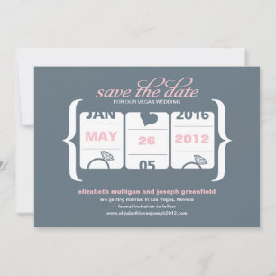 Invitación Máquina Tragamonedas Guardar la Fecha - Boda