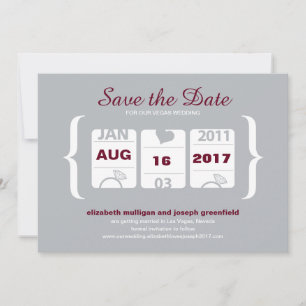 Invitación Máquina Tragaperras Ahorra la Fecha - Boda