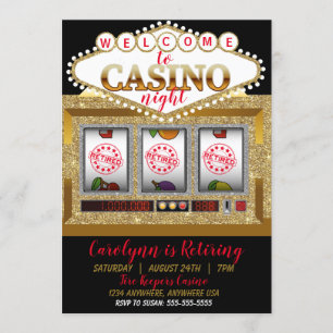 Invitación Máquina tragaperras de casino de retiro Las Vegas