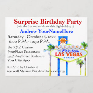Invitación Máquina tragaperras de la fiesta de cumpleaños Las