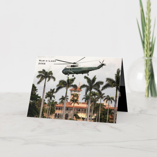 Invitación Mar-a-Lago Trump 🎉 Funny 50th Birthday Card (Anverso)