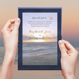 Invitación Mar de Amor | Boda Starfish Beach Sunset
