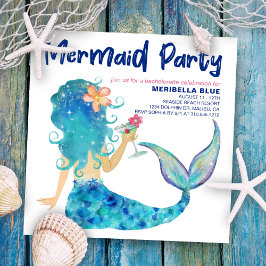 Invitación Mar de la sirena | Beach Coctail Bachelorette