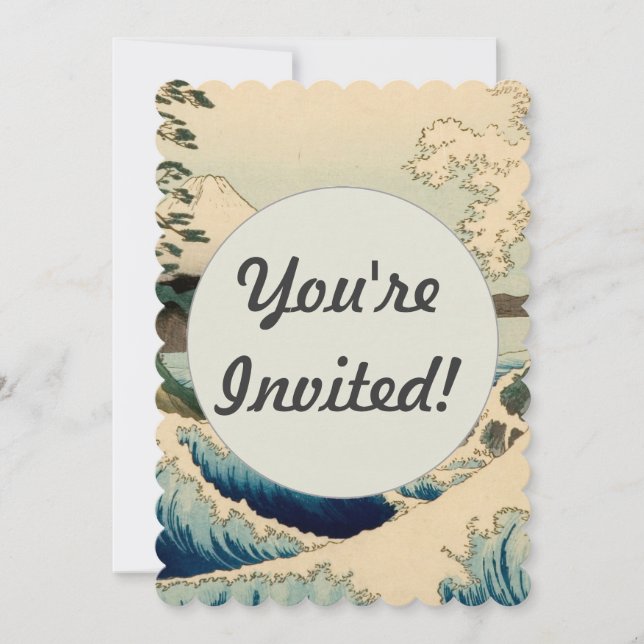Invitación Mar de Satta Hiroshige (Anverso)