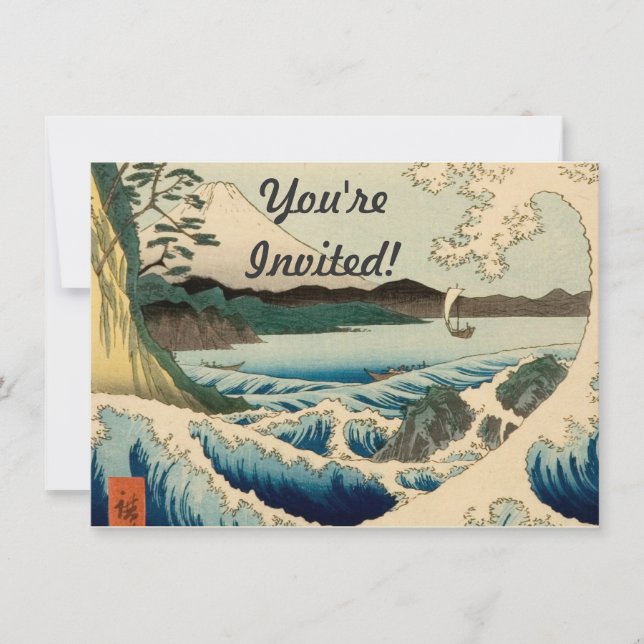 Invitación Mar de Satta Hiroshige (Anverso)