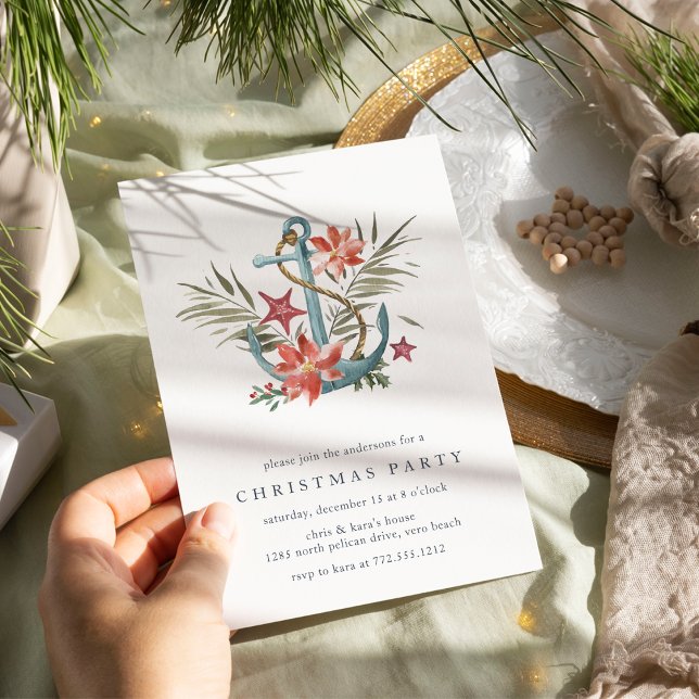 Invitación Mar | Fiesta de Navidades náuticos de Ancla Coster (Subido por el creador)