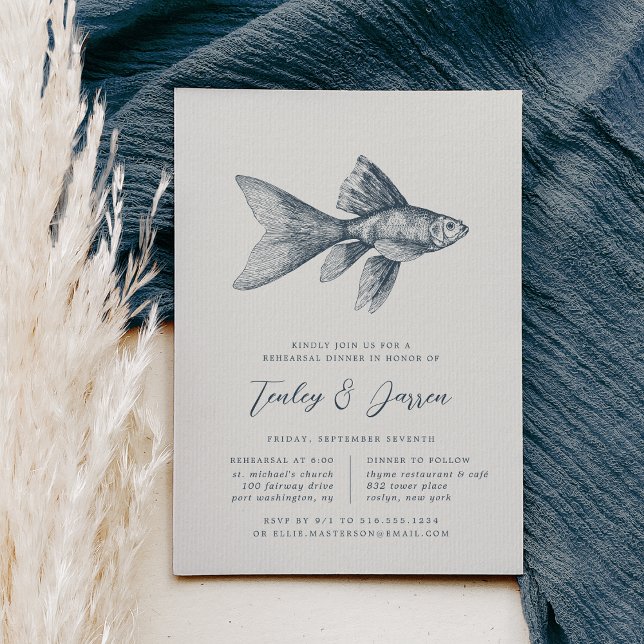 Invitación Mar profundo | Cena de ensayo de pescado costero (Subido por el creador)