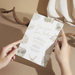 Invitación Mar pronto bebé ducha