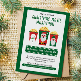 Invitación Maratón de películas de Navidades curos