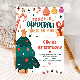 Invitación Maravillosa fiesta de cumpleaños de los navidades