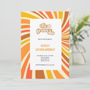 INVITACIÓN MARAVILLOSA MARRÓN Y NARANJA