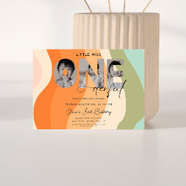 Invitación Maravillosa señorita Maravilloso primer cumpleaños