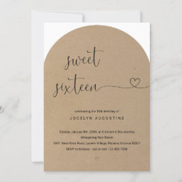 Invitación Maravillosamente Simple Dulce Fiesta de Cumpleaños