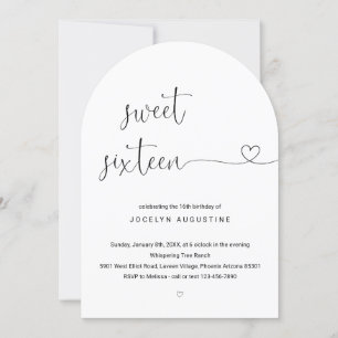 Invitación Maravillosamente Simple Dulce Fiesta de Cumpleaños