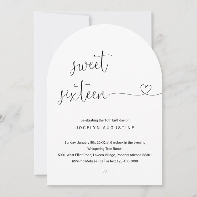 Invitación Maravillosamente Simple Dulce Fiesta de Cumpleaños (Anverso)