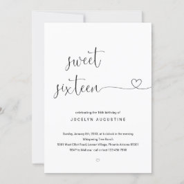 Invitación Maravillosamente Simple Dulce Fiesta de Cumpleaños