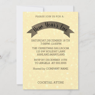Invitación Maravilloso, asombroso, Amarillo brillante Año Nue