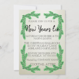 Invitación Maravilloso, asombroso, pino de Año Nuevo