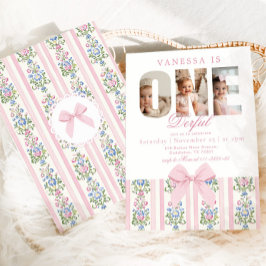 Invitación Maravilloso Love Shack 1er cumpleaños Photo collag