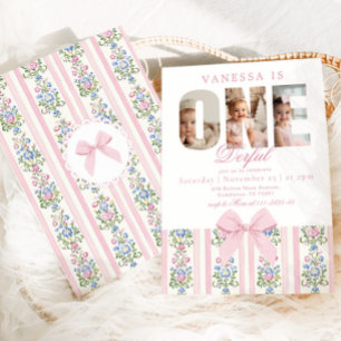 Invitación Maravilloso Love Shack 1er cumpleaños Photo collag