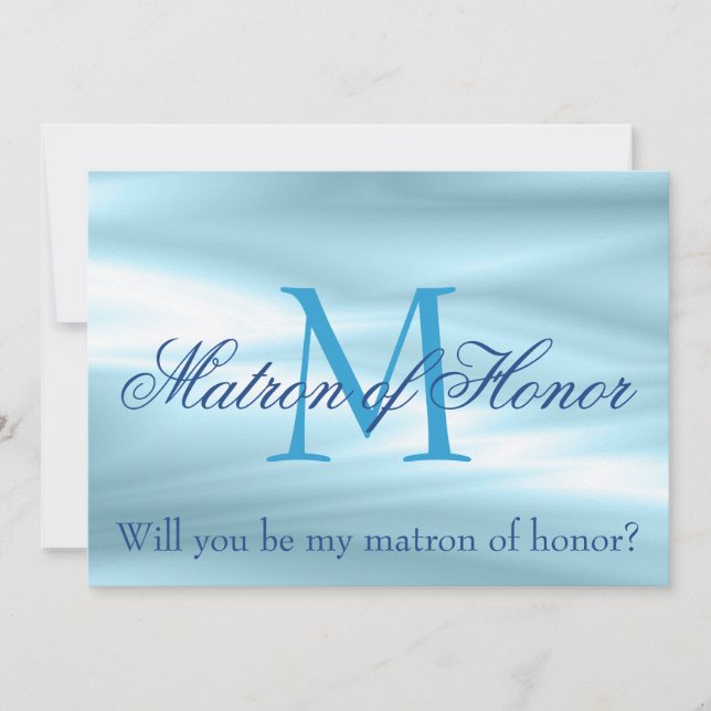 Invitación Maravilloso Matrón de honor Propuesta (Anverso)