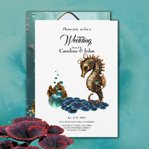 Invitación Maravilloso pequeño caballito de mar de vapor.