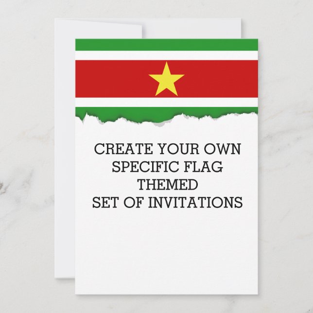 Invitación Marca de Surinam| (Anverso)