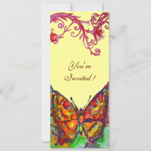 Invitación MARCA ROJA , negro amarillo brillante
