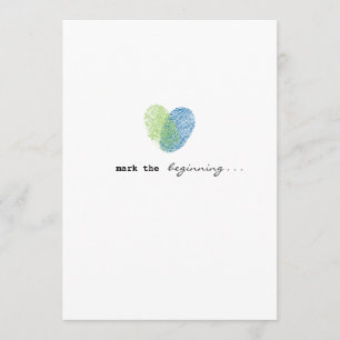 Invitación marcada de la boda del amor