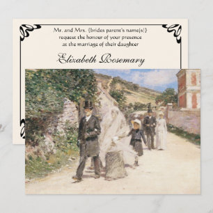 Invitación Marcha boda por Robinson, Boda del impresionismo