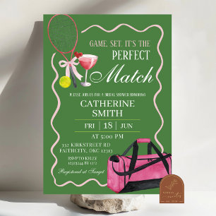 Invitación Marcha De Tenis Y Cumpleaños De Margaritas