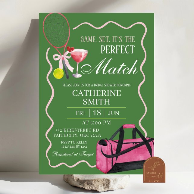 Invitación Marcha De Tenis Y Cumpleaños De Margaritas (Subido por el creador)