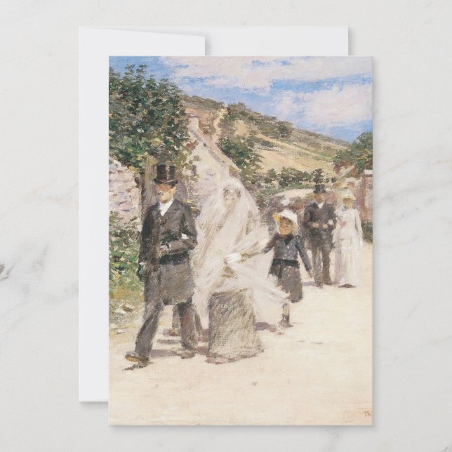 Invitación Marcha nupcial por Theodore Robinson (Anverso)