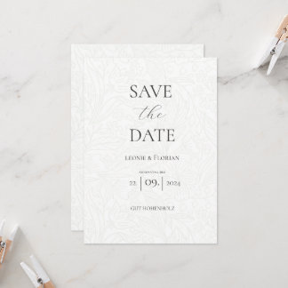 Invitación Märchen Hochzeit florale Save the Date Karte