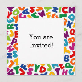 Invitación Marco alfabético