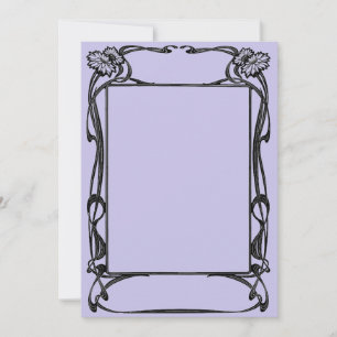 Invitación marco Art Nouveau