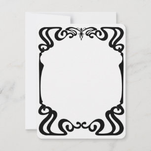 Invitación Marco Art Nouveau