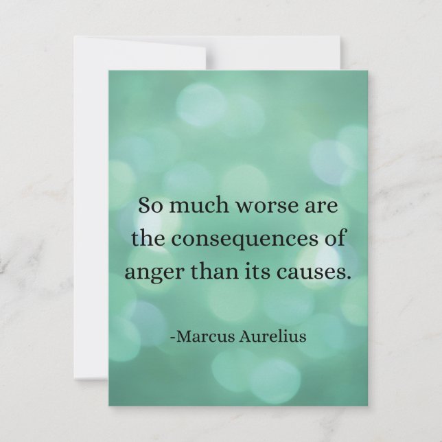 Invitación Marco Aurelio: Conquistar la ira y encontrar la pa (Anverso)