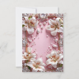 Invitación Marco boda de lirios blancos